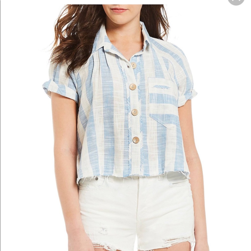 NWT Free People Striped Top